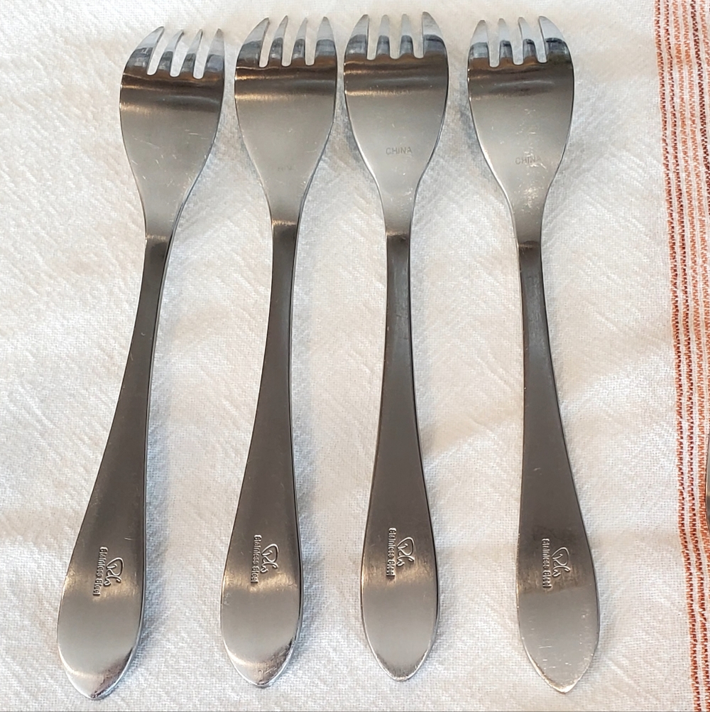 Robert Welch 8 Piece Set Meridian Brushed Satin 18/10 Stainless Flatware EUC - Picture 11 of 13